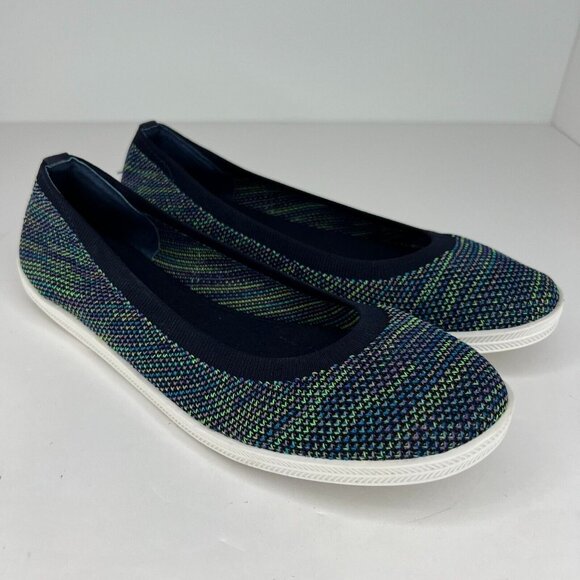 Gianni Bini Womens Blue Fabric Round Toe Slip-On Low Top Size 8.5M Ballet Flats - Picture 2 of 10